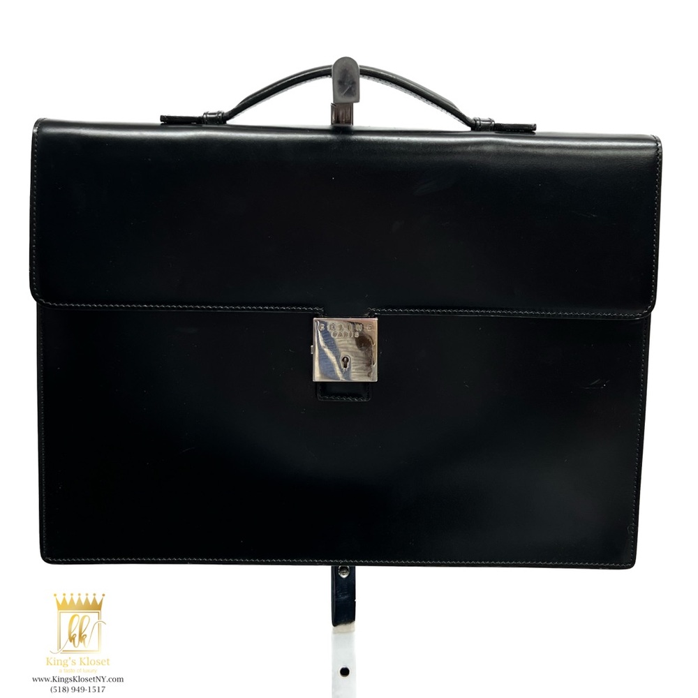 Celine calfskin leather briefcase